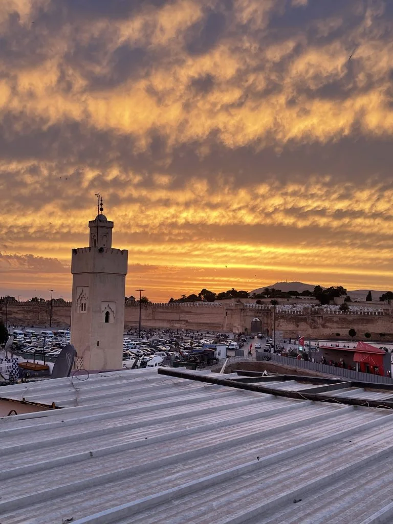 sunset in Morocco