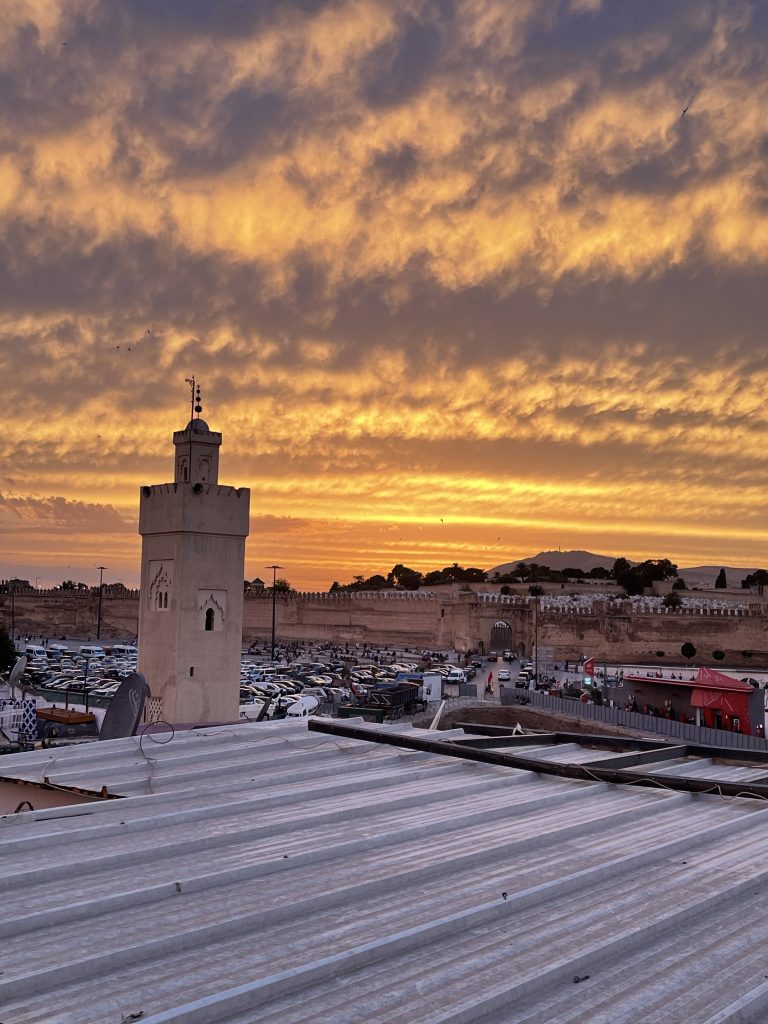 sunset in Morocco