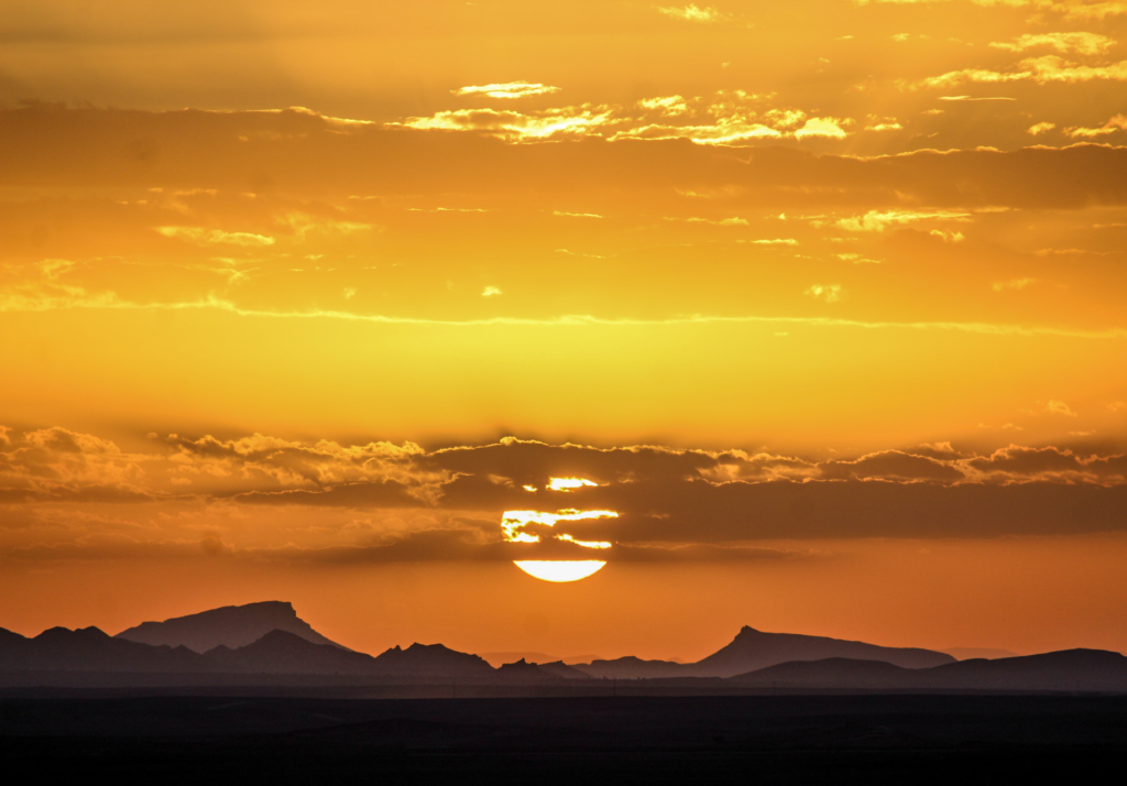 sunset in erg chebbi