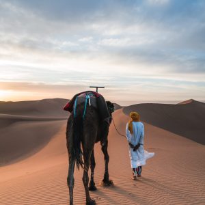 Merzouga morocco with locals
