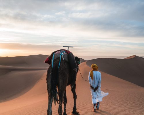 Merzouga morocco with locals