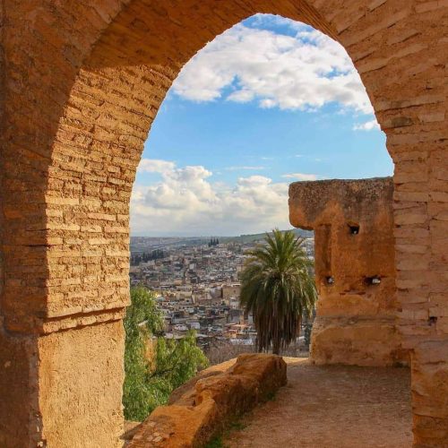 view from Ait ben haddou, from our morocco tours journey